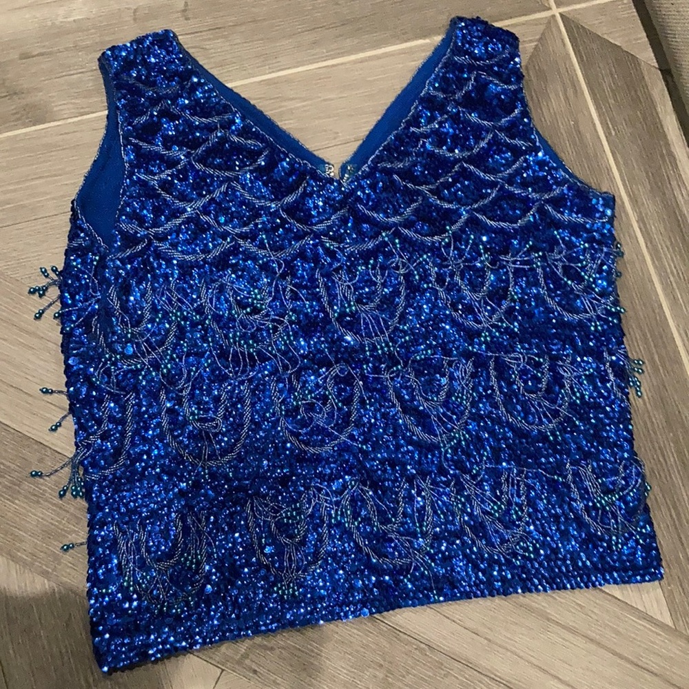 Womens large vintage 80’s sequin top/shirt